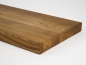 Preview: Stair Tread Window Sill Shelf Oak Rustic 40 mm, 2-fold glued, full stave lamella DL, natural oiled, 40x300x900 mm